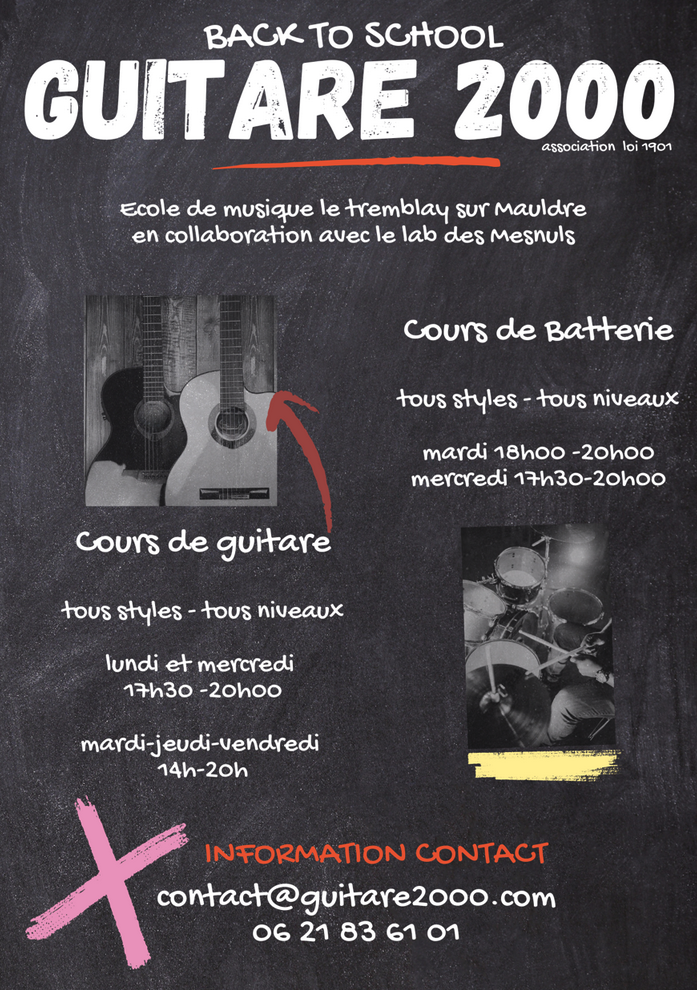 cours guitare batterie