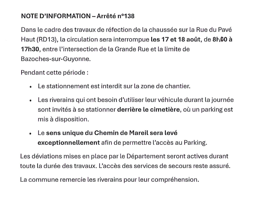 arrete 138